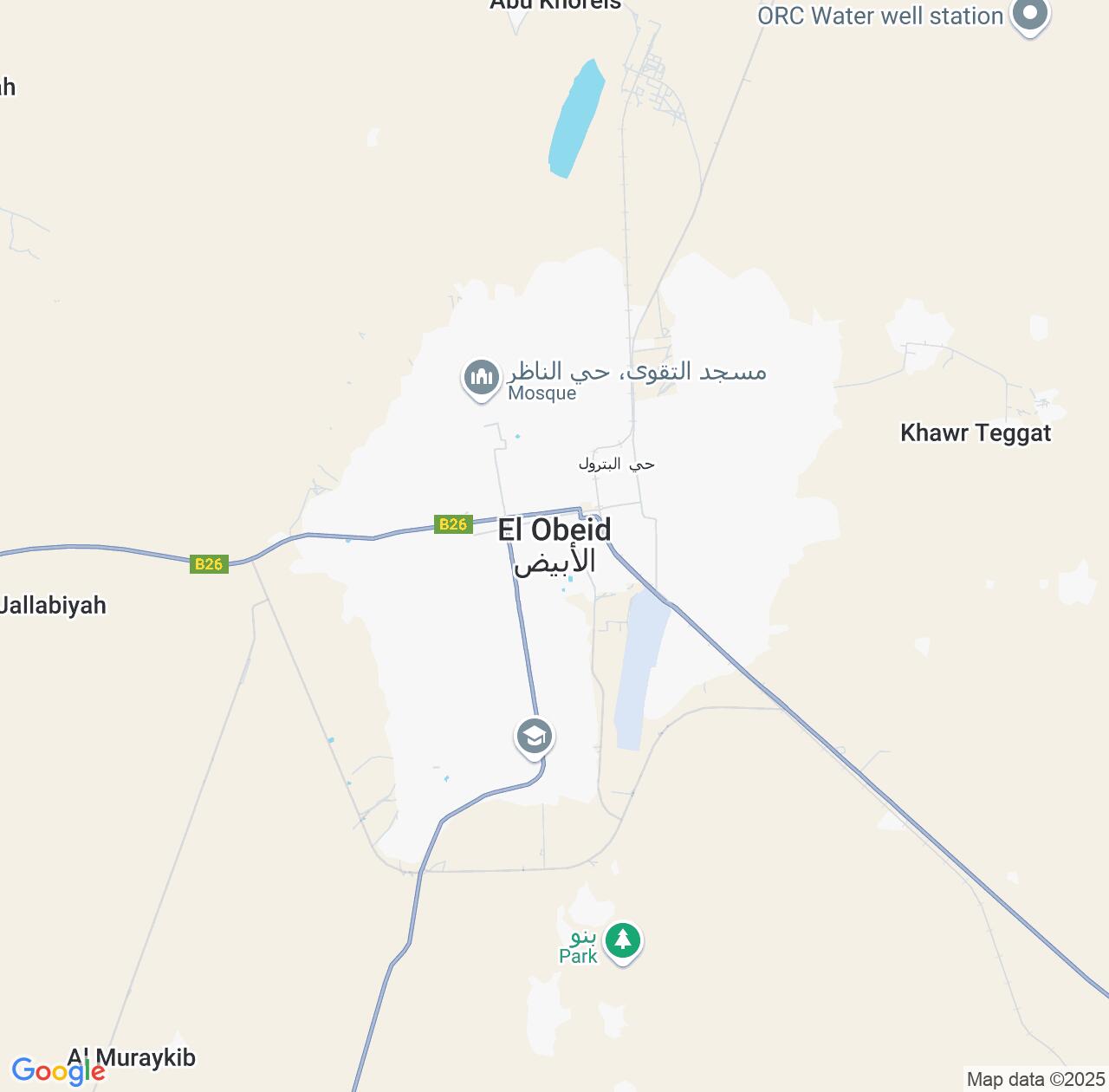 Map image for Intellectual Property Lawyers in El Obeid and North Kordofan IP firms at coordinates  ; .
