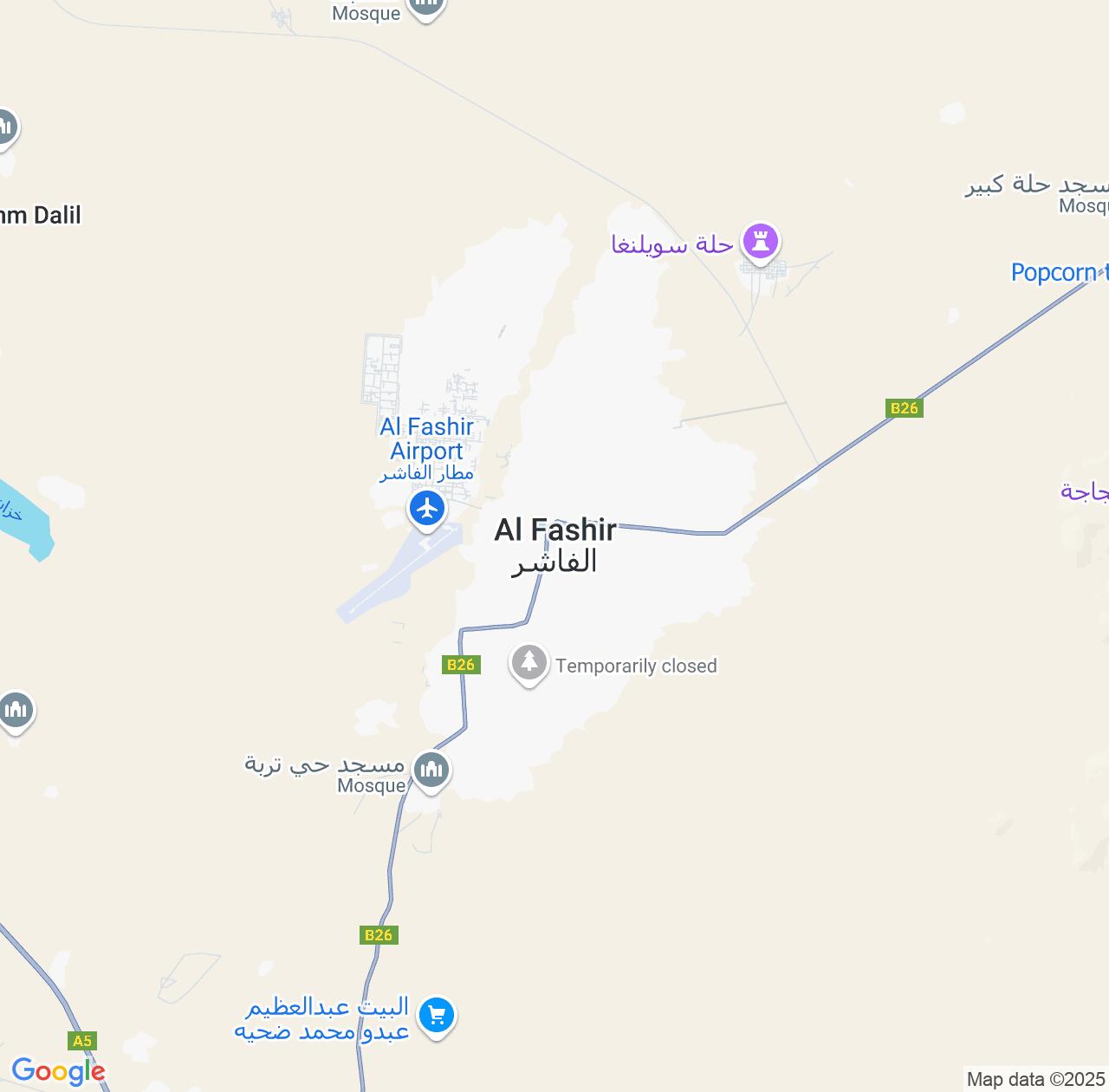 Map image for Intellectual Property Lawyers in El Fasher and Northern Darfur IP firms at coordinates  ; .