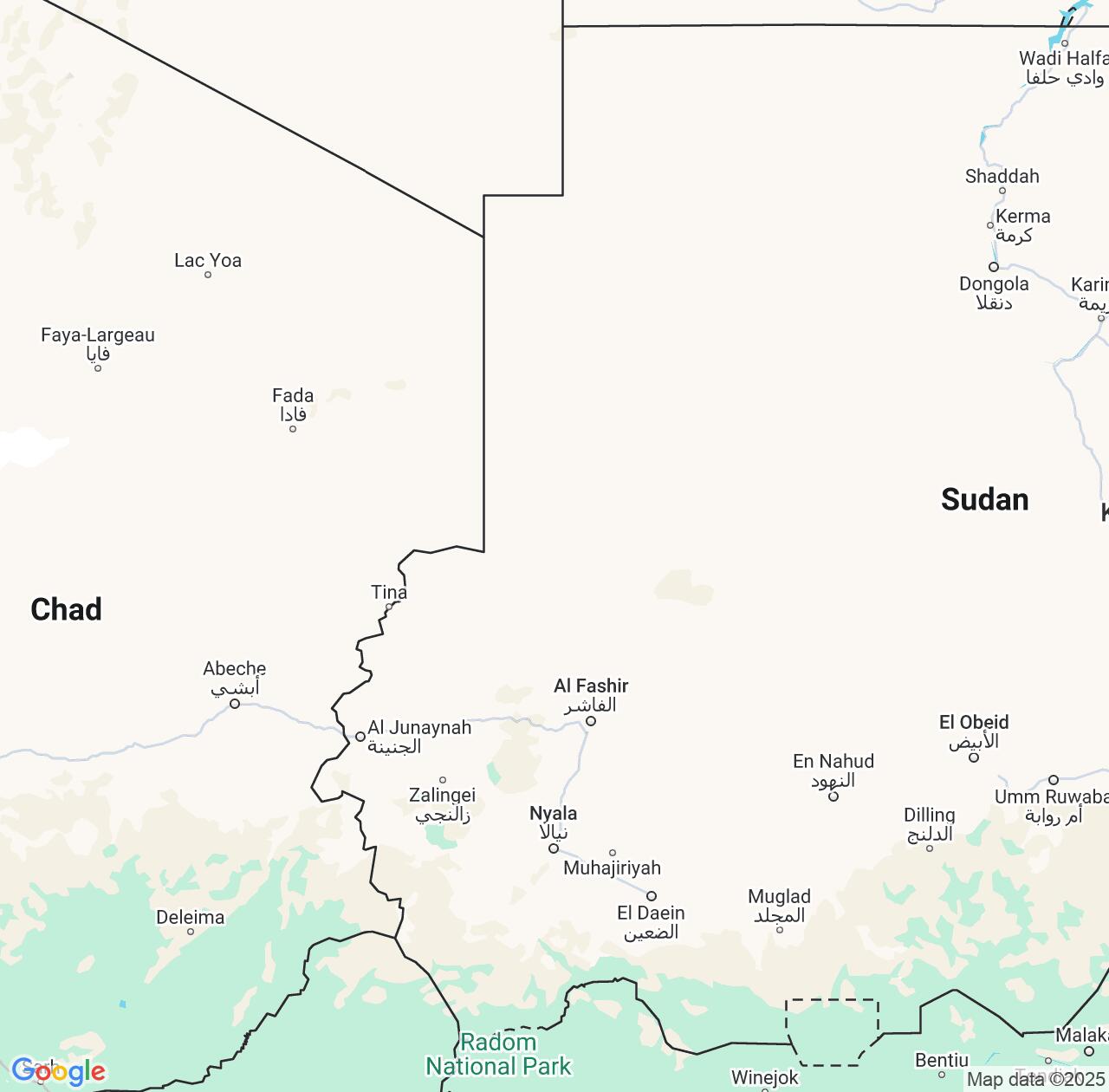 Map image for Intellectual Property Lawyers in Northern Darfur and Sudan IP firms at coordinates  ; .