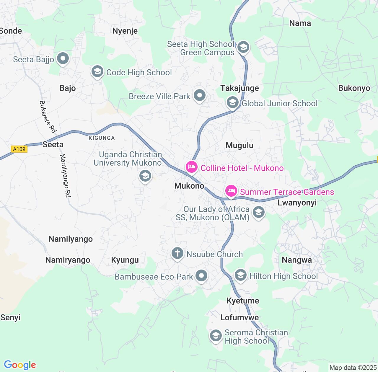 Map image for Intellectual Property Lawyers in Mukono and Central Region IP firms at coordinates  ; .