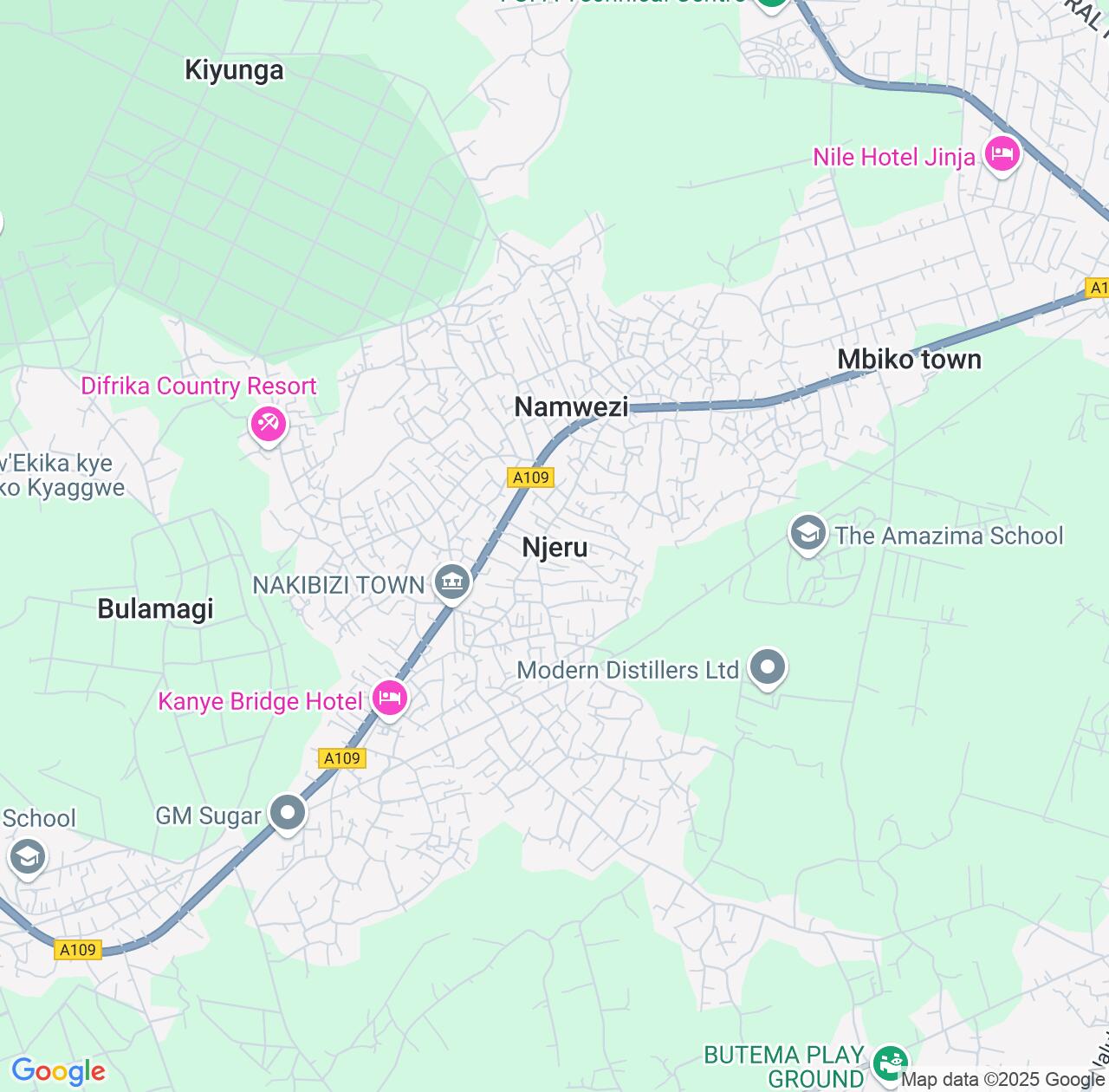 Map image for Intellectual Property Lawyers in Njeru and Central Region IP firms at coordinates  ; .