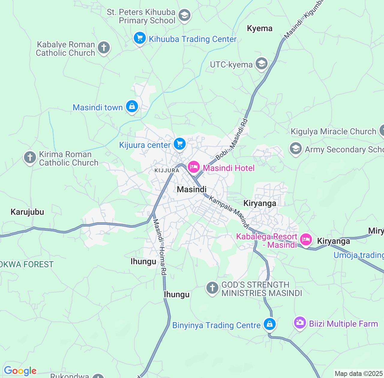 Map image for Intellectual Property Lawyers in Masindi and Western Region IP firms at coordinates  ; .