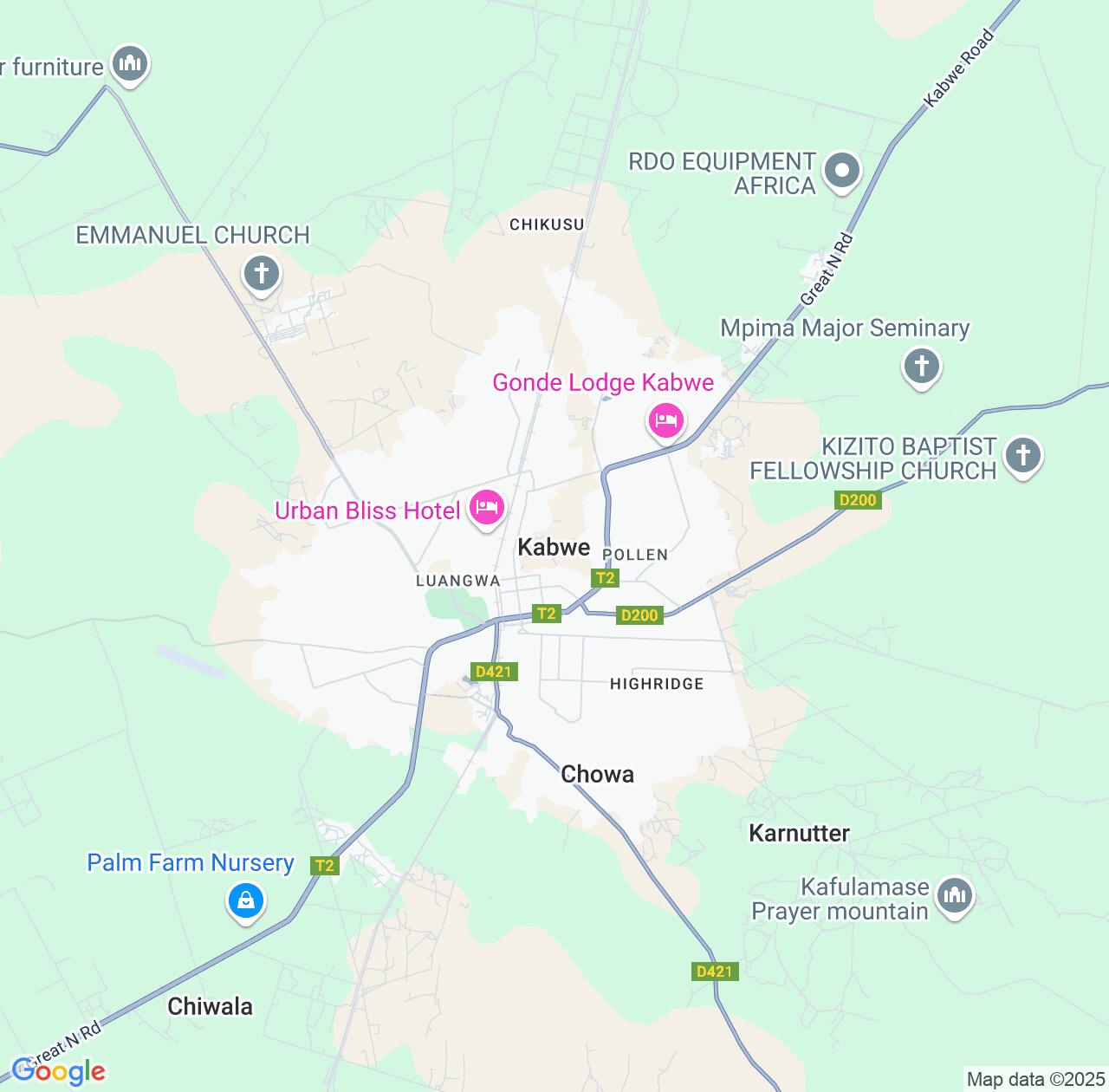 Map image for Intellectual Property Lawyers in Kabwe and Central Province IP firms at coordinates  ; .