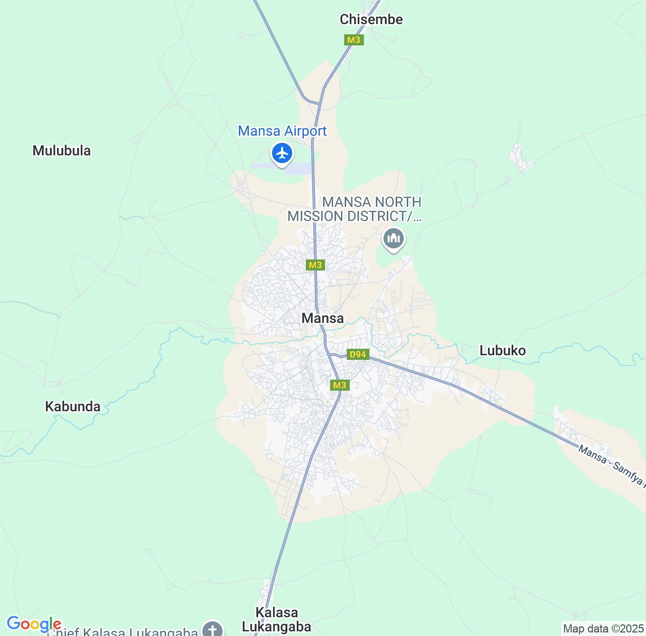 Map image for Intellectual Property Lawyers in Mansa and Luapula Province IP firms at coordinates  ; .