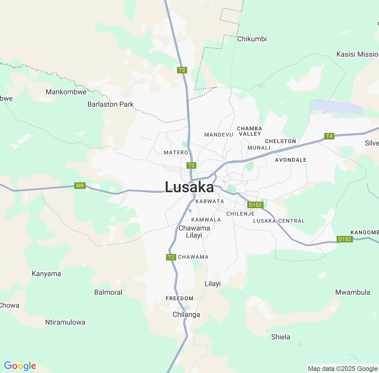 Map image for Intellectual Property Lawyers in Lusaka and Lusaka Province IP firms at coordinates  ; .