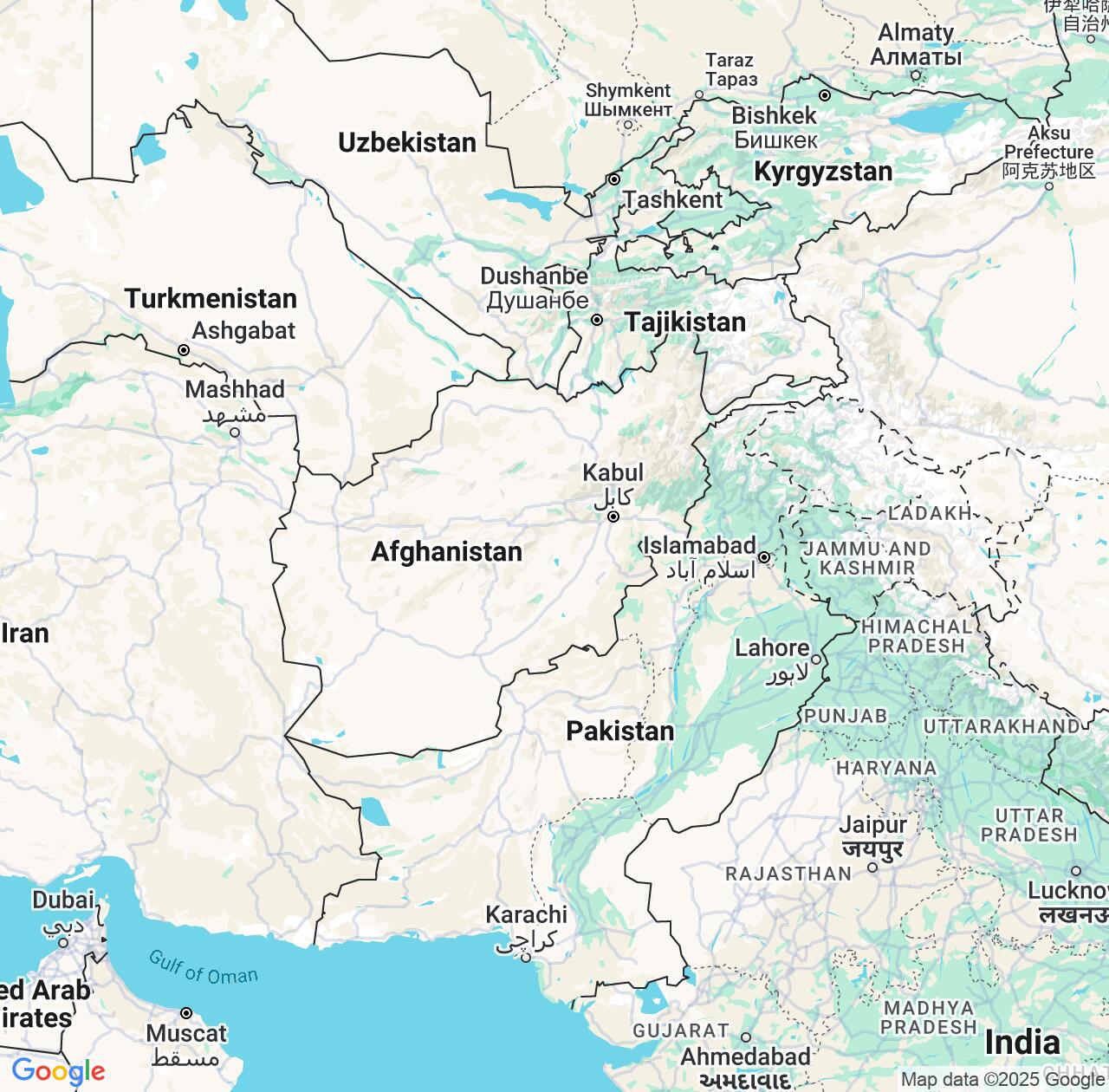 Map image for Intellectual Property Lawyers in Afghanistan and Asia IP firms at coordinates  ; .