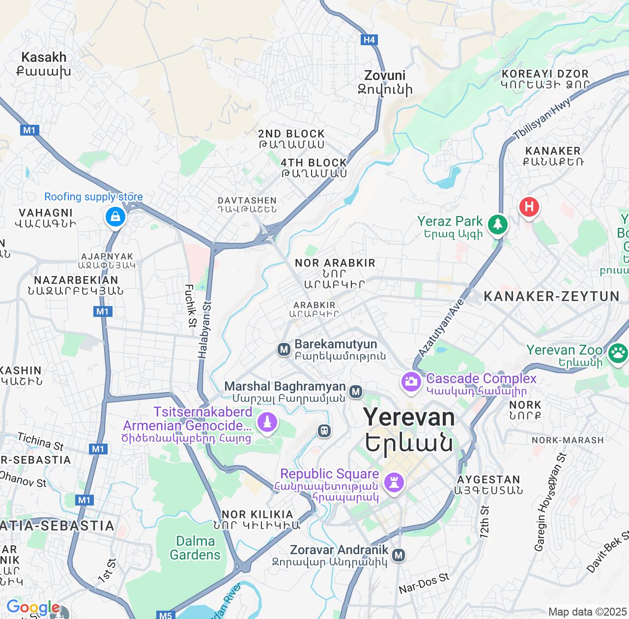 Map image for Intellectual Property Lawyers in Arabkir and Yerevan IP firms at coordinates  ; .