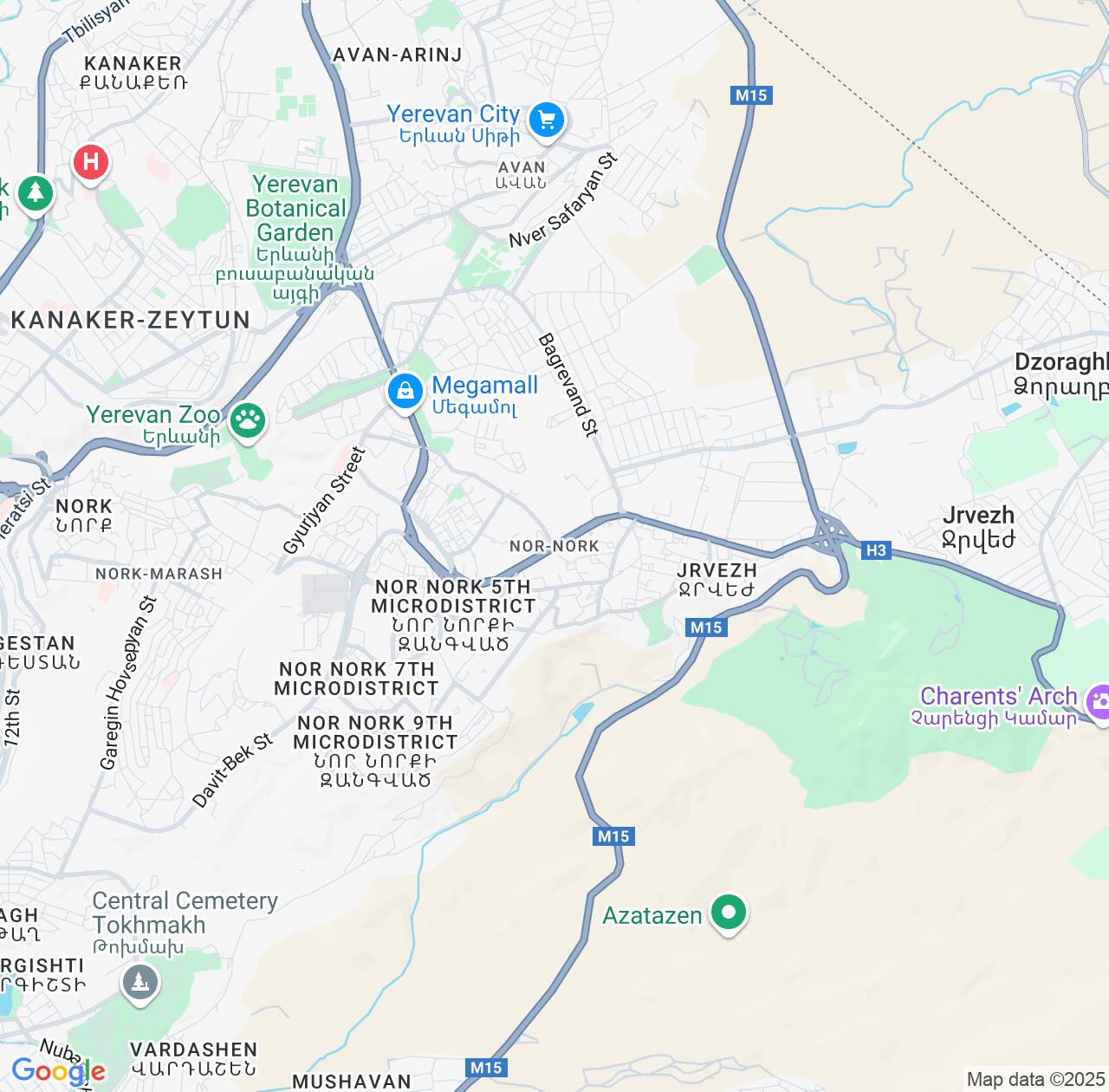 Map image for Intellectual Property Lawyers in Nor Nork and Yerevan IP firms at coordinates  ; .