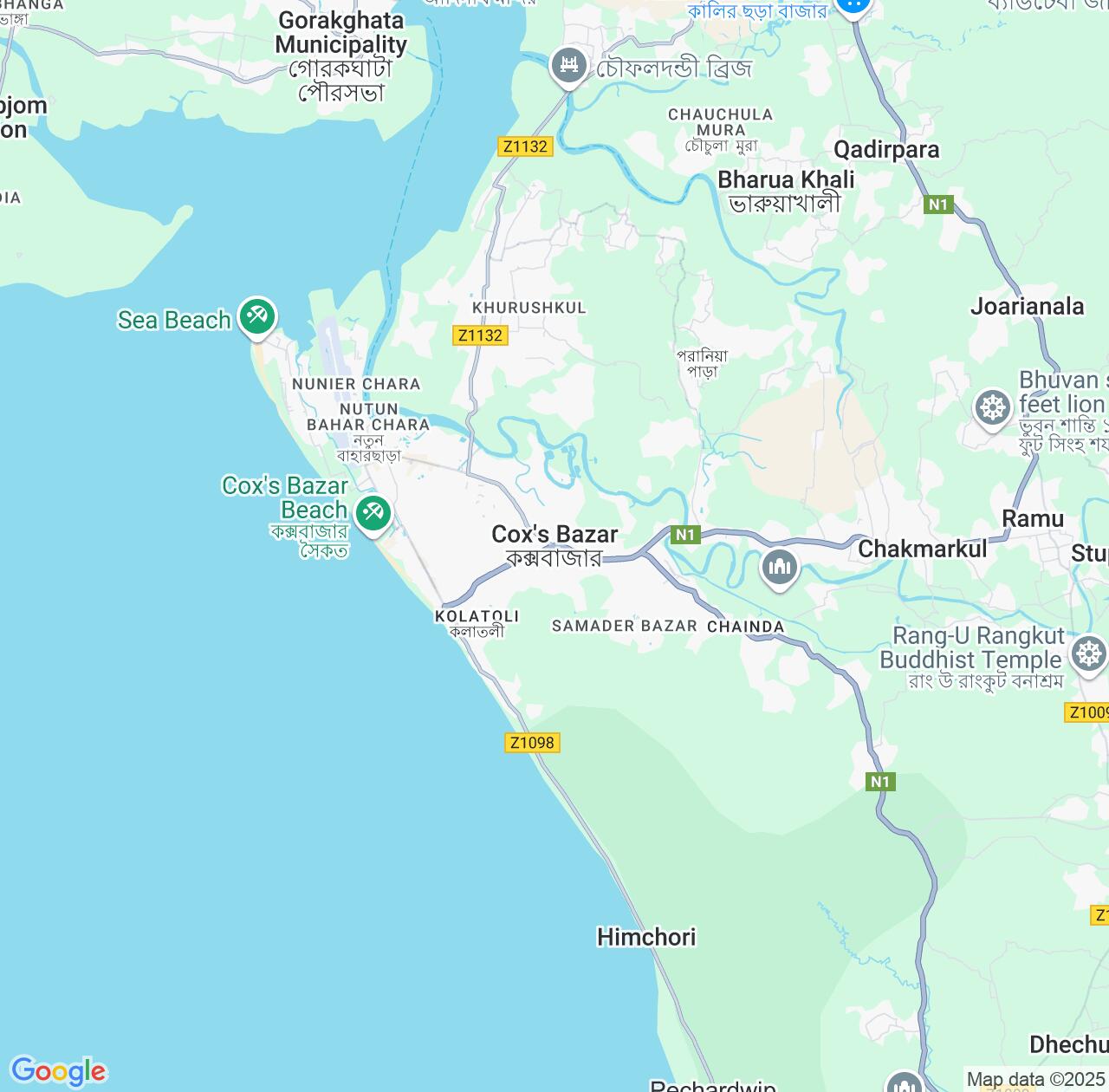 Map image for Intellectual Property Lawyers in Cox's Bazar and Chittagong IP firms at coordinates  ; .