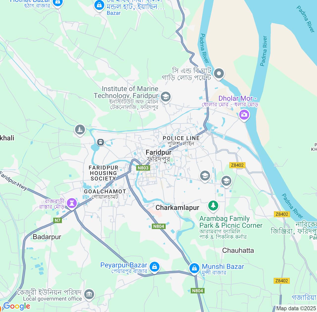 Map image for Intellectual Property Lawyers in Faridpur and Dhaka Division IP firms at coordinates  ; .