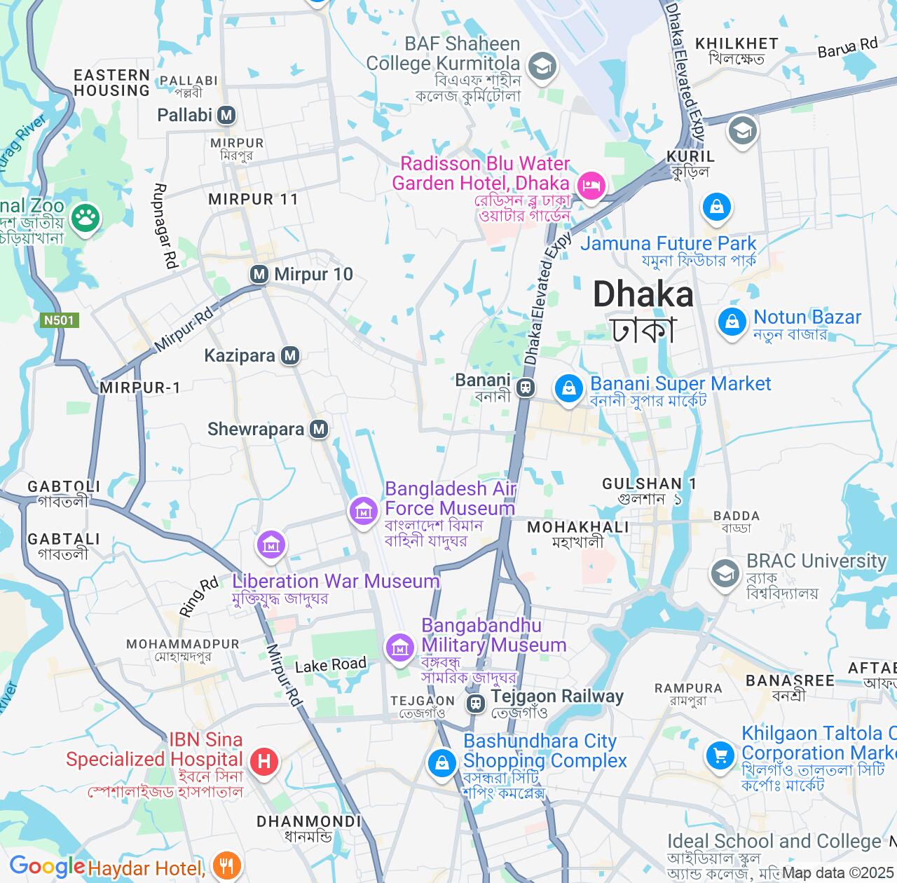 Map image for Intellectual Property Lawyers in Kafrul and Dhaka Division IP firms at coordinates  ; .