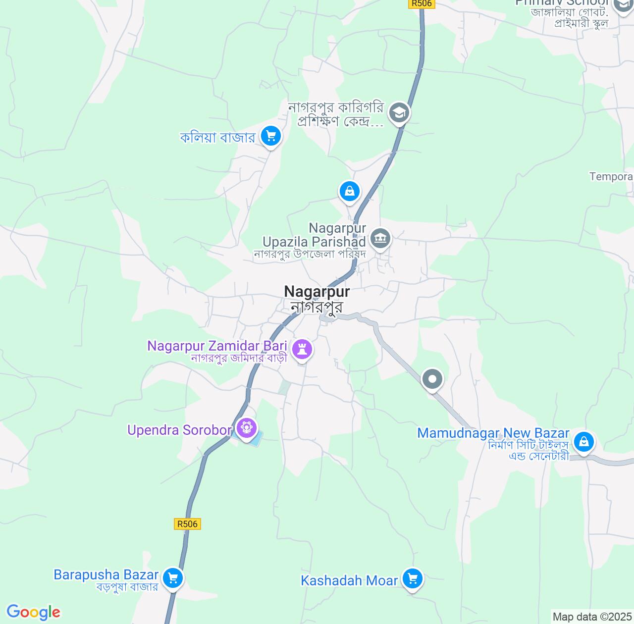 Map image for Intellectual Property Lawyers in Nagarpur and Dhaka Division IP firms at coordinates  ; .
