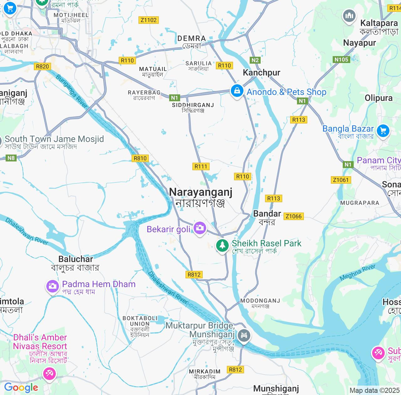 Map image for Intellectual Property Lawyers in Narayanganj and Dhaka Division IP firms at coordinates  ; .