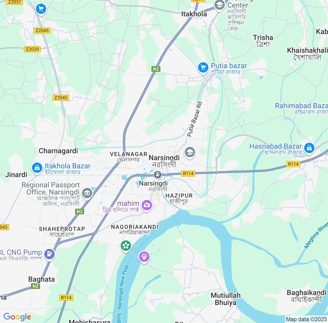 Map image for Intellectual Property Lawyers in Narsingdi and Dhaka Division IP firms at coordinates  ; .