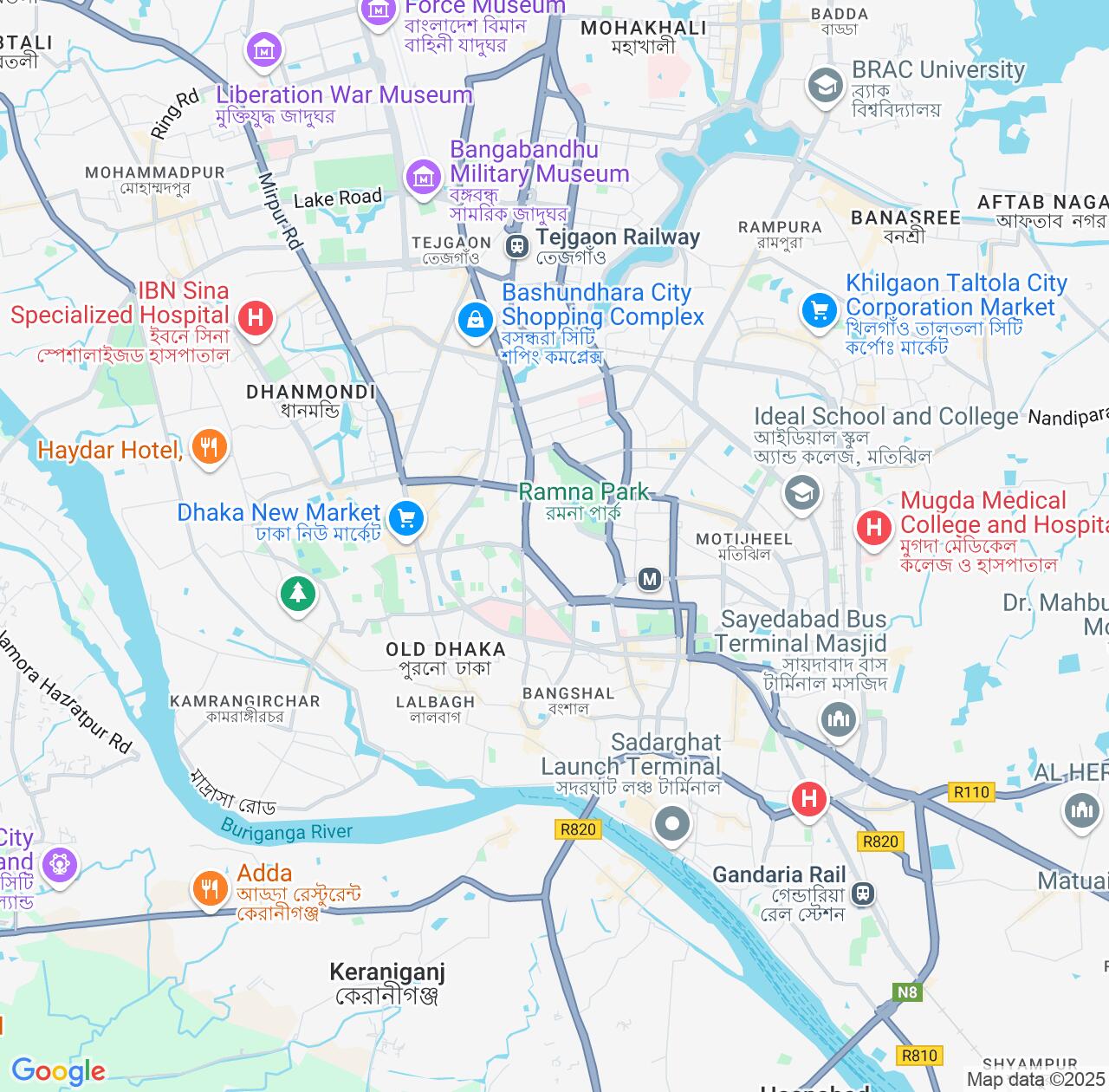 Map image for Intellectual Property Lawyers in Ramna Maidan and Dhaka Division IP firms at coordinates  ; .