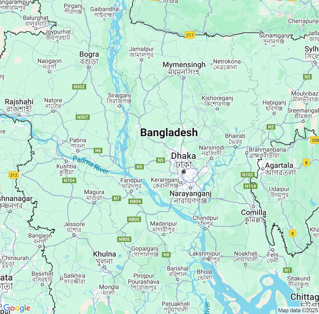 Map image for Intellectual Property Lawyers in Dhaka Division and Bangladesh IP firms at coordinates  ; .