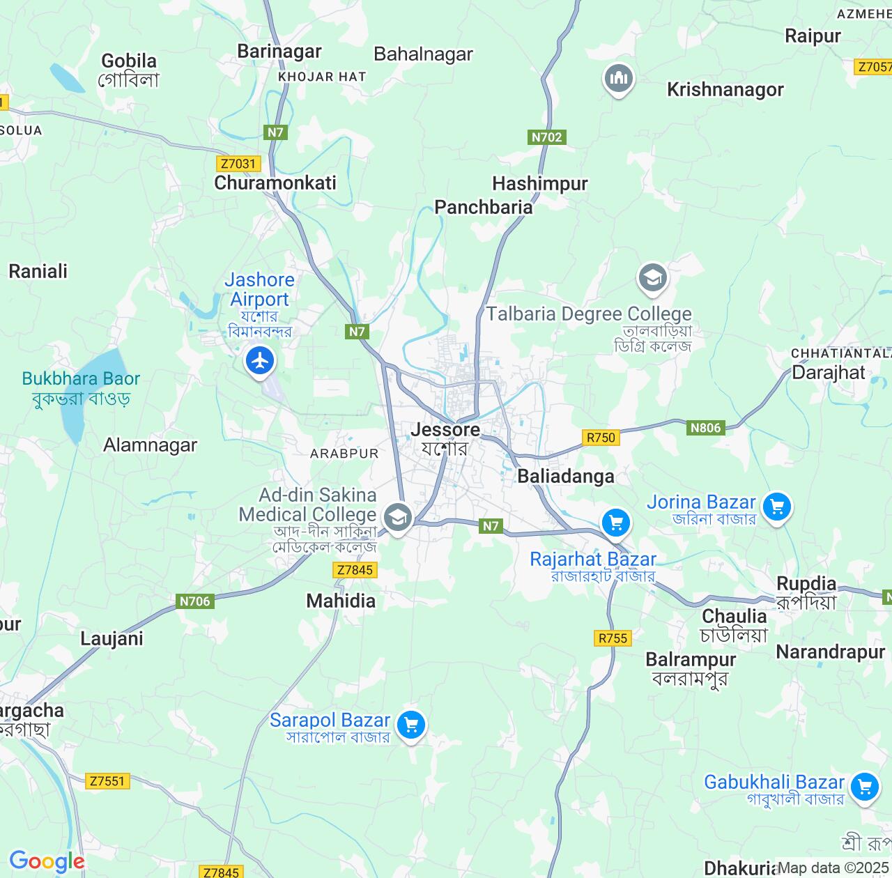 Map image for Intellectual Property Lawyers in Jessore and Khulna Division IP firms at coordinates  ; .