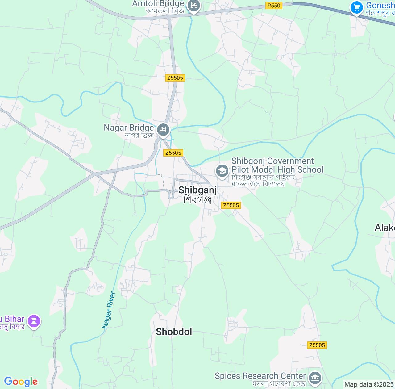 Map image for Intellectual Property Lawyers in Shibganj and Rajshahi Division IP firms at coordinates  ; .
