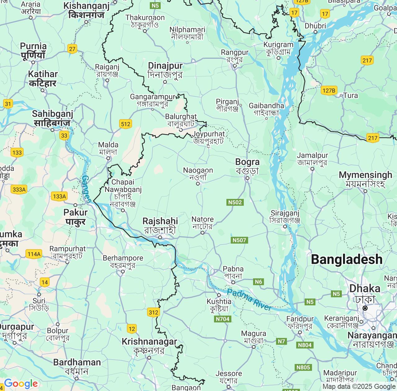 Map image for Intellectual Property Lawyers in Rajshahi Division and Bangladesh IP firms at coordinates  ; .