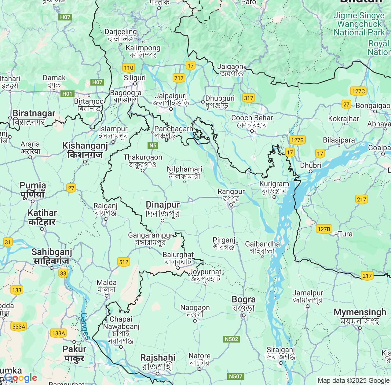 Map image for Intellectual Property Lawyers in Rangpur Division and Bangladesh IP firms at coordinates  ; .