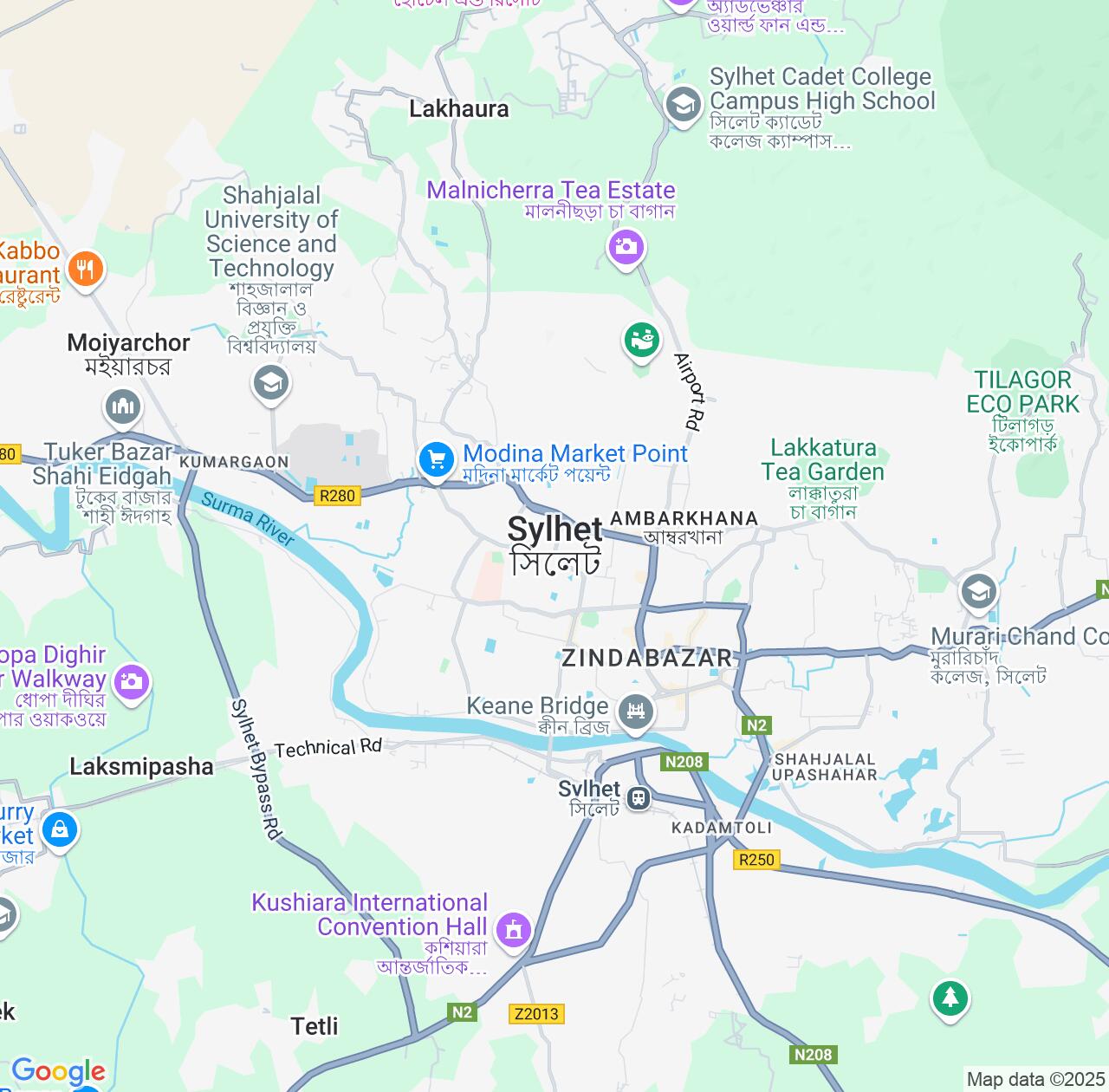 Map image for Intellectual Property Lawyers in Sylhet and Sylhet Division IP firms at coordinates  ; .