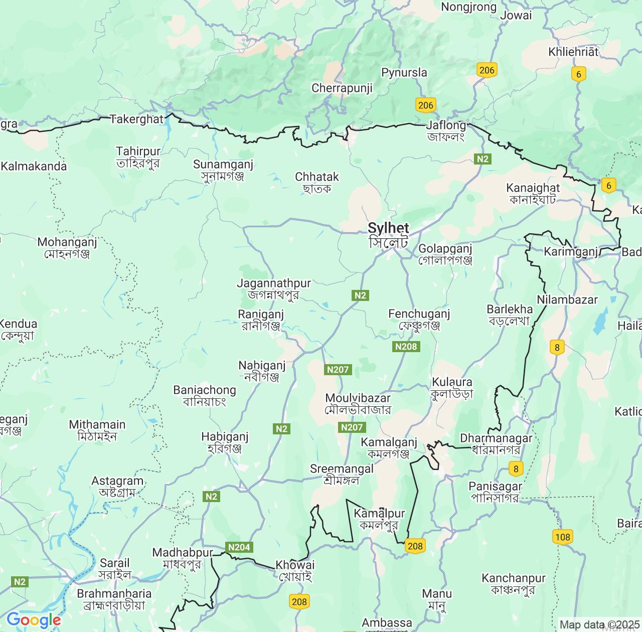 Map image for Intellectual Property Lawyers in Sylhet Division and Bangladesh IP firms at coordinates  ; .