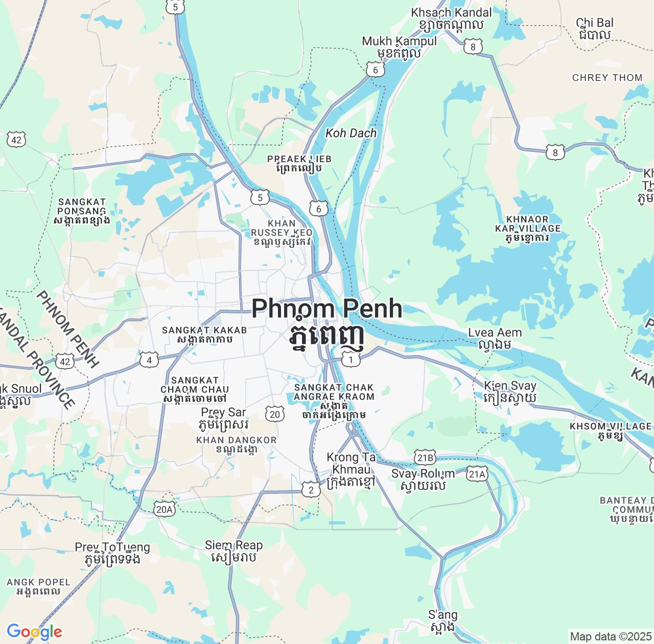 Map image for Intellectual Property Lawyers in Phnom Penh and Cambodia IP firms at coordinates  ; .