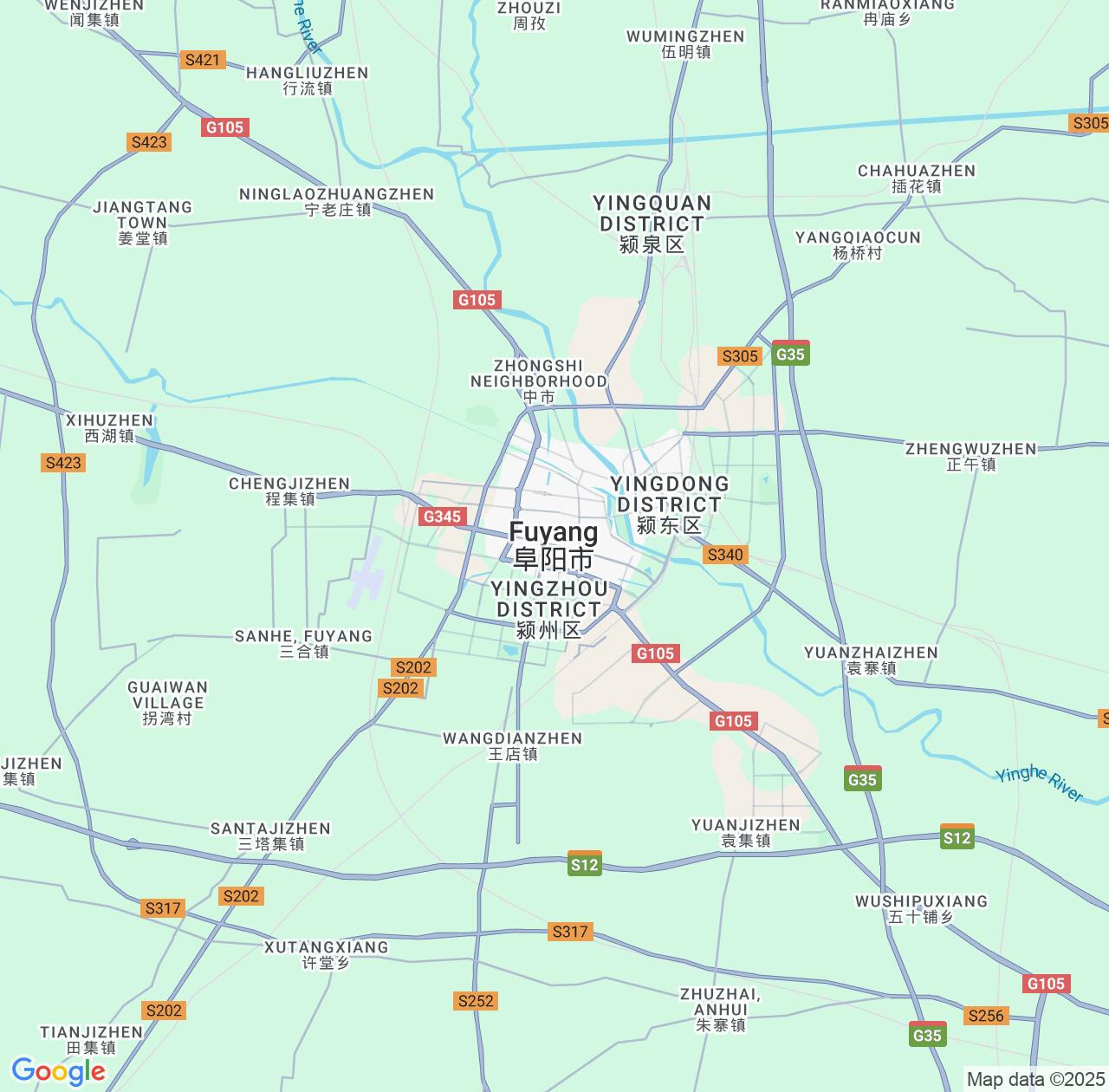 Map image for Intellectual Property Lawyers in Fuyang and Anhui IP firms at coordinates  ; .