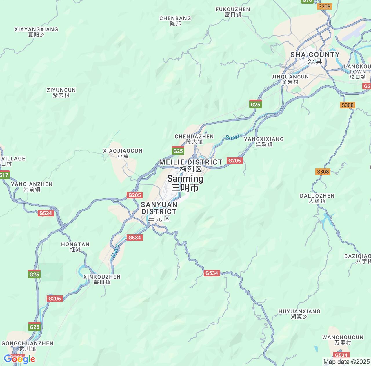 Map image for Intellectual Property Lawyers in Sanming and Fujian IP firms at coordinates  ; .