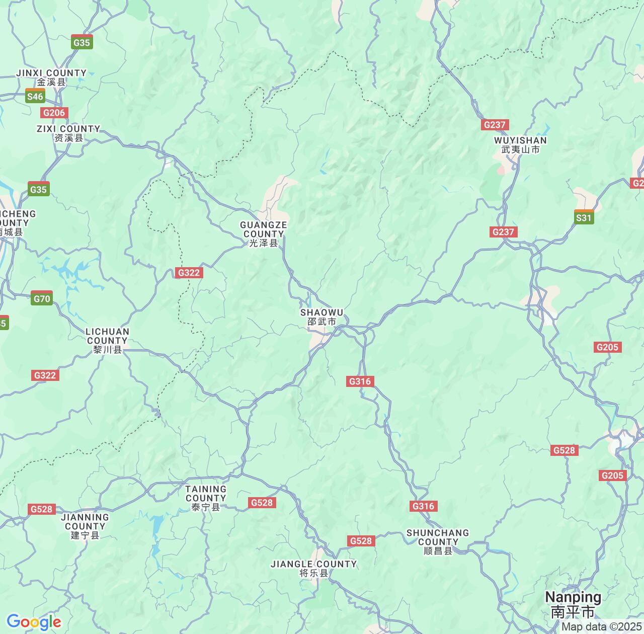 Map image for Intellectual Property Lawyers in Shaowu and Fujian IP firms at coordinates  ; .