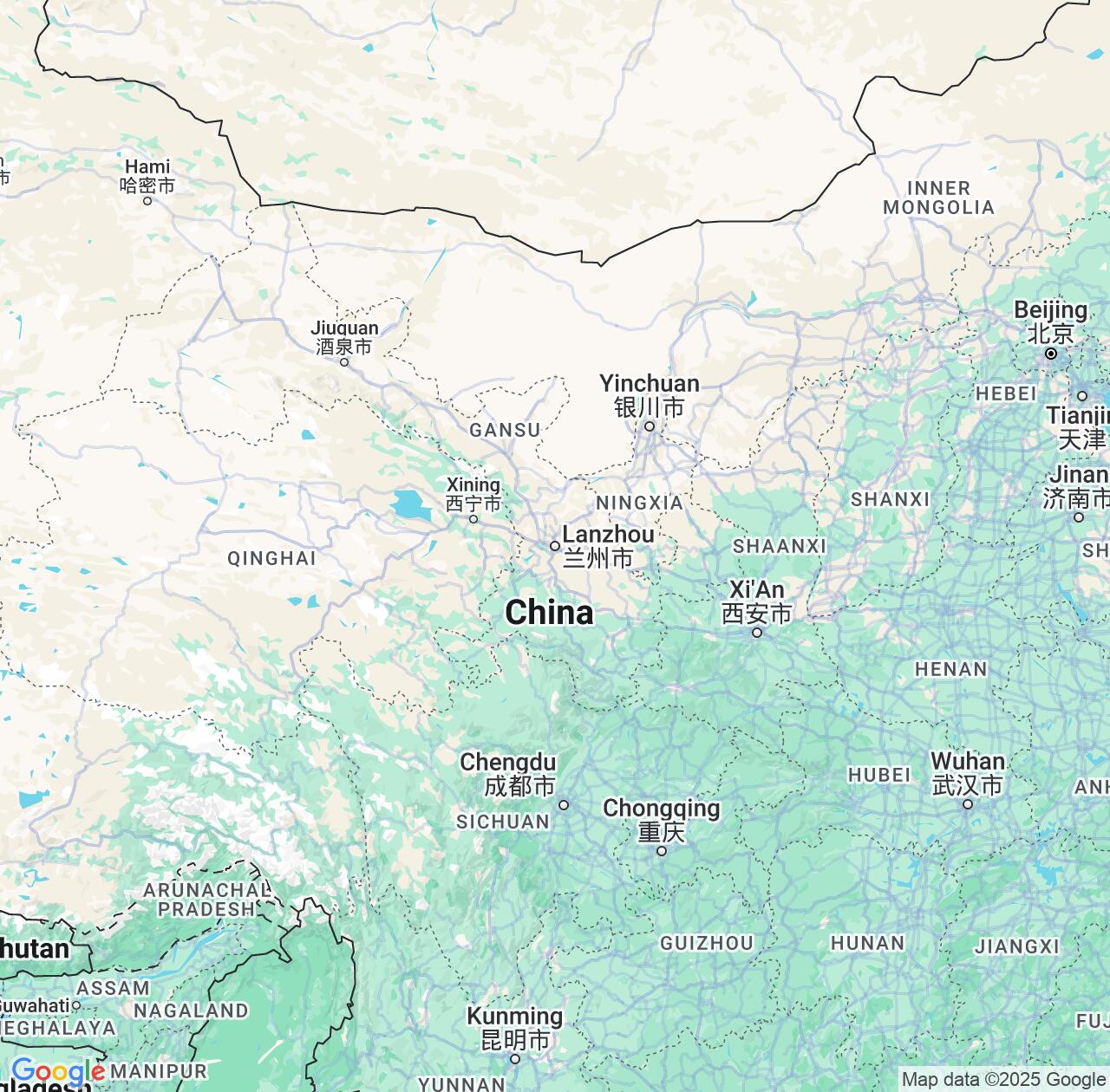 Map image for Intellectual Property Lawyers in Gansu and China IP firms at coordinates  ; .