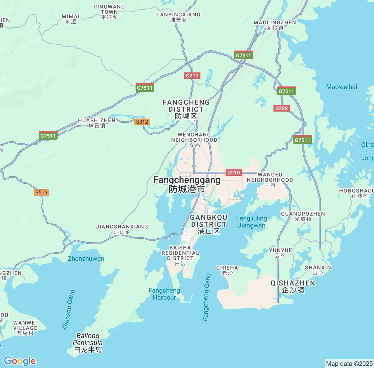 Map image for Intellectual Property Lawyers in Fangchenggang and Guangxi IP firms at coordinates  ; .