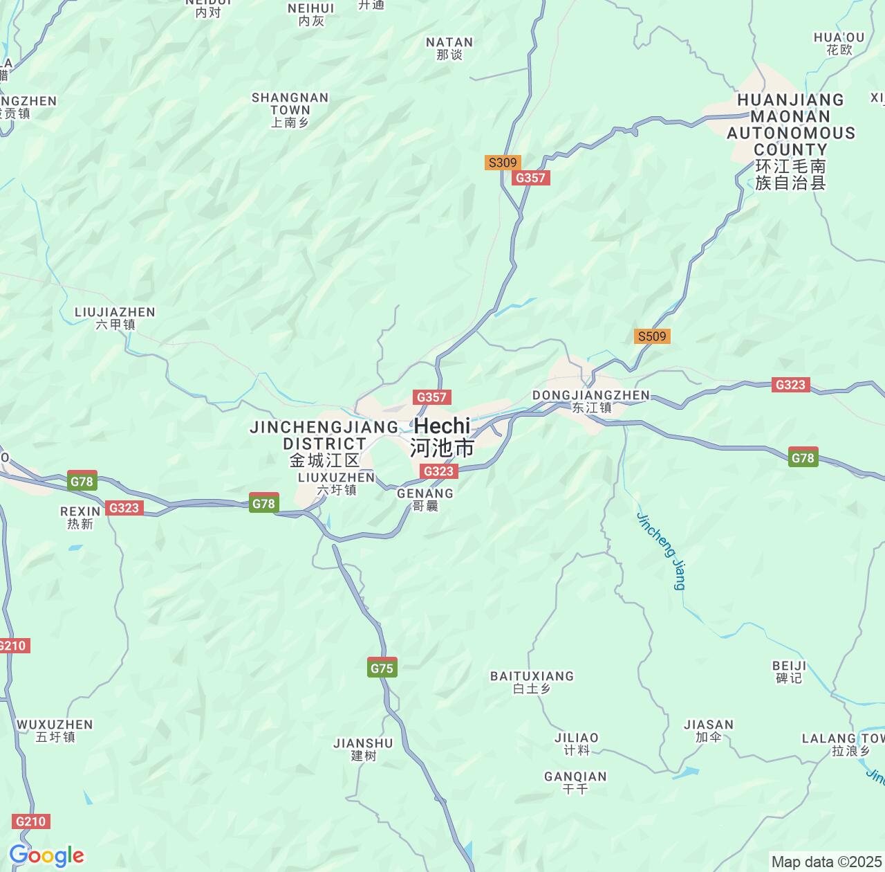 Map image for Intellectual Property Lawyers in Hechi and Guangxi IP firms at coordinates  ; .