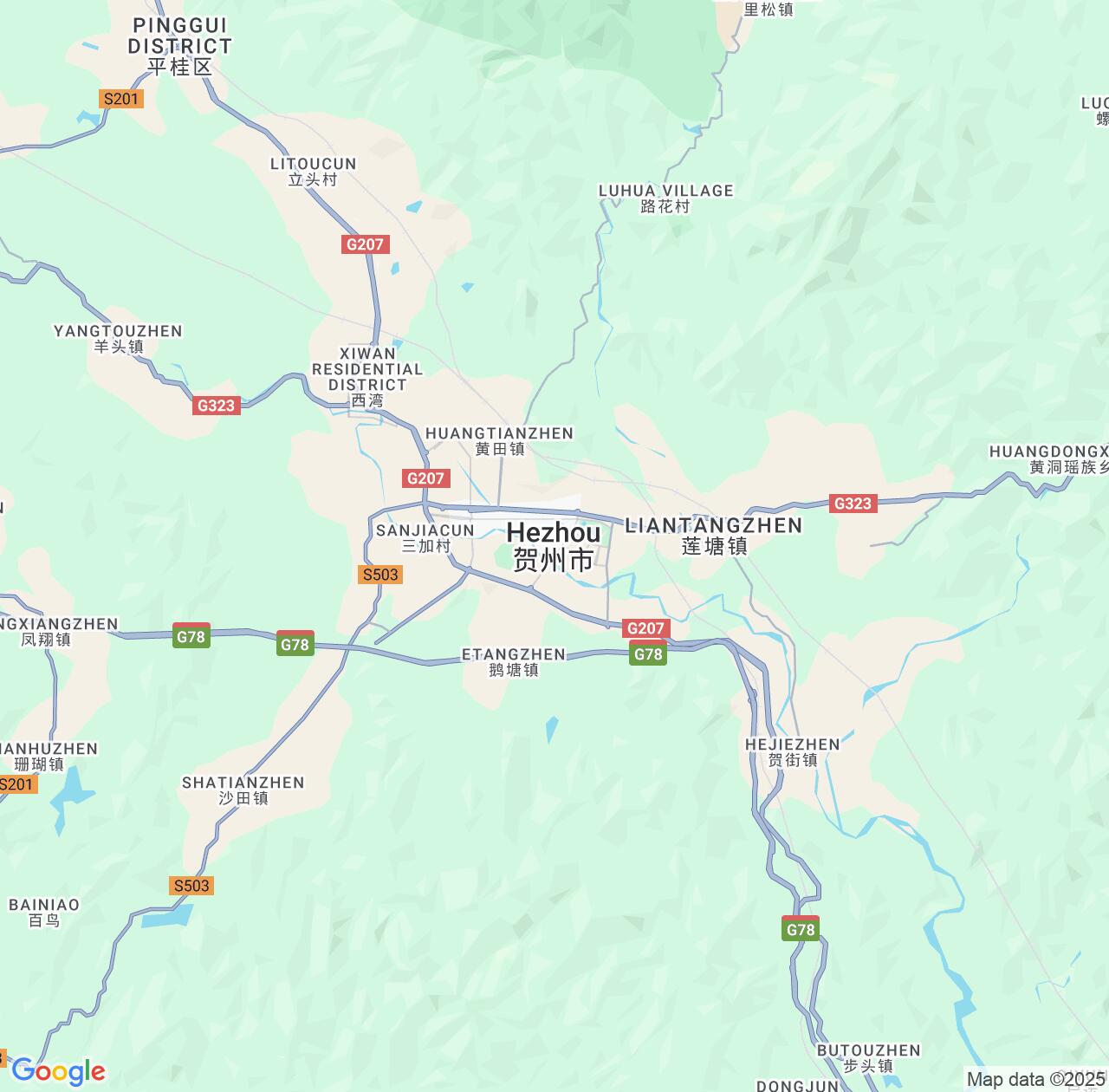 Map image for Intellectual Property Lawyers in Hezhou and Guangxi IP firms at coordinates  ; .