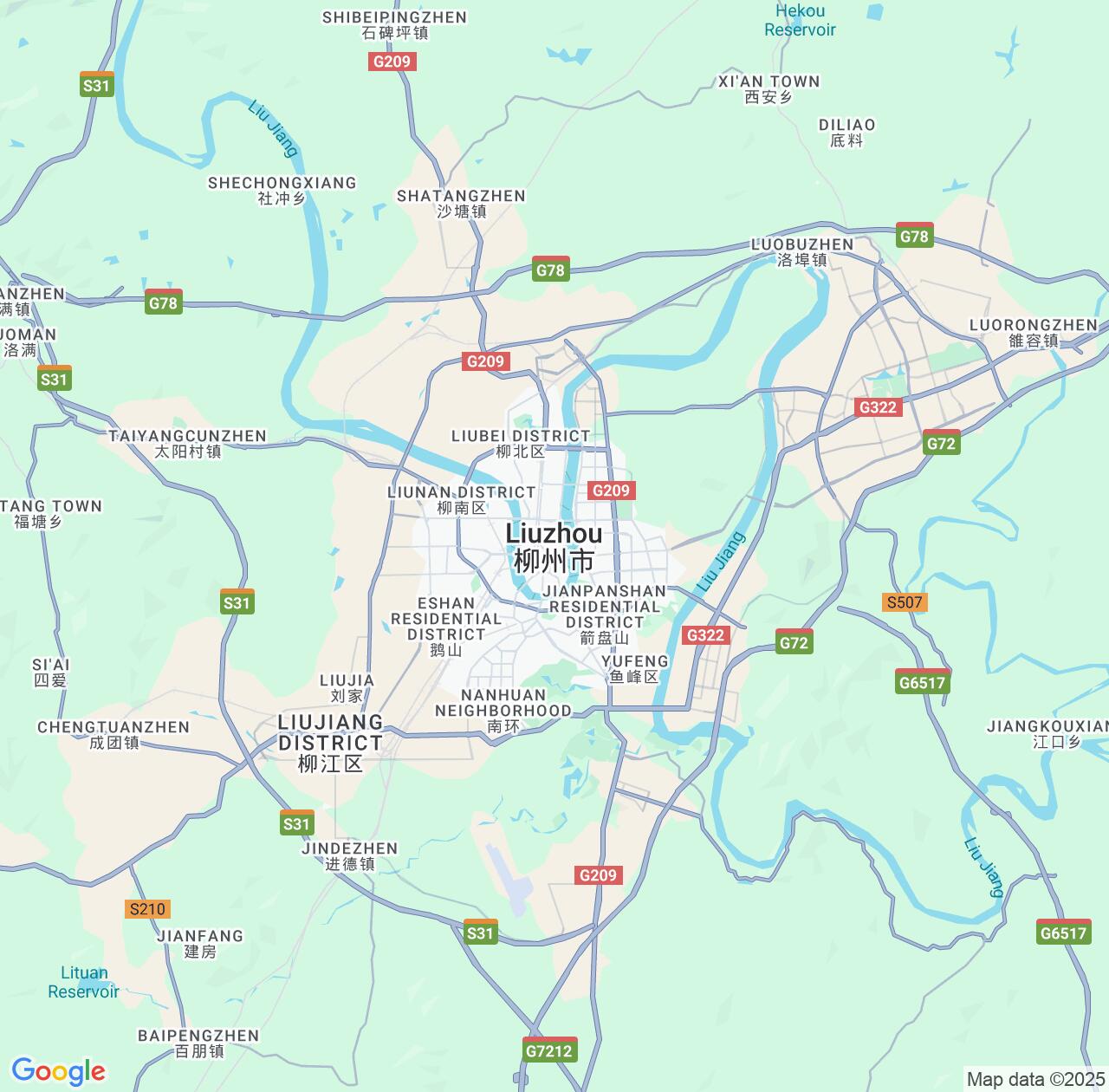 Map image for Intellectual Property Lawyers in Liuzhou and Guangxi IP firms at coordinates  ; .