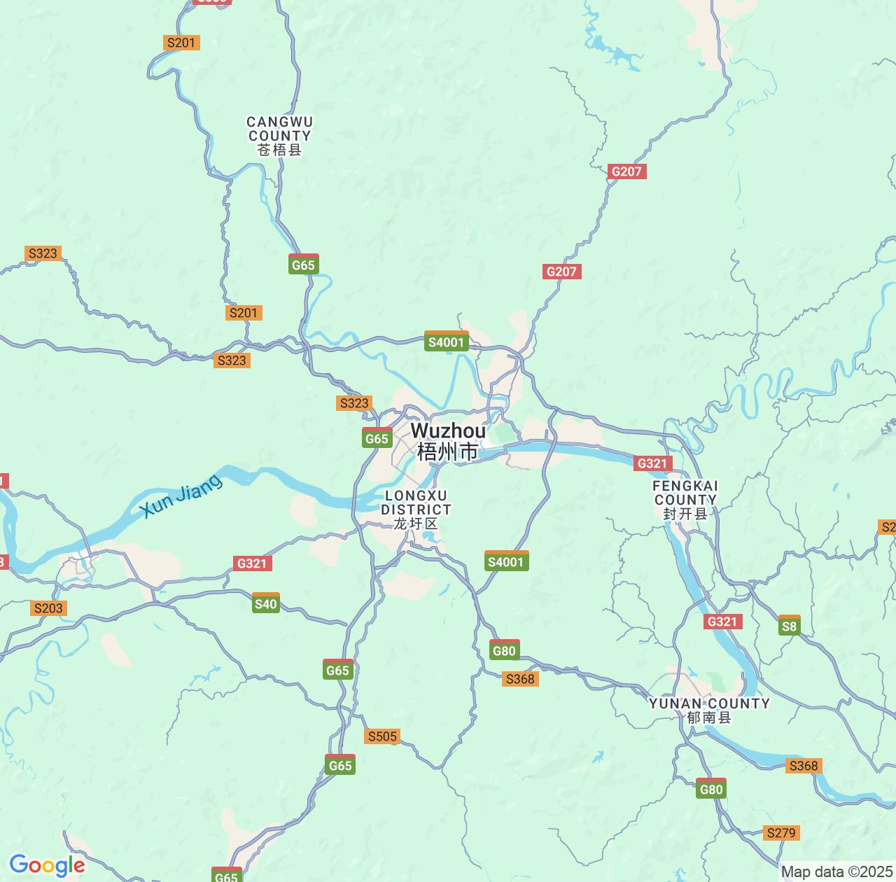 Map image for Intellectual Property Lawyers in Wuzhou and Guangxi IP firms at coordinates  ; .