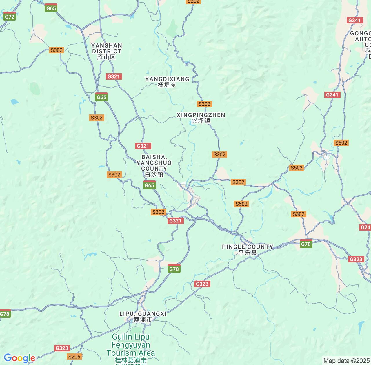 Map image for Intellectual Property Lawyers in Yangshuo and Guangxi IP firms at coordinates  ; .