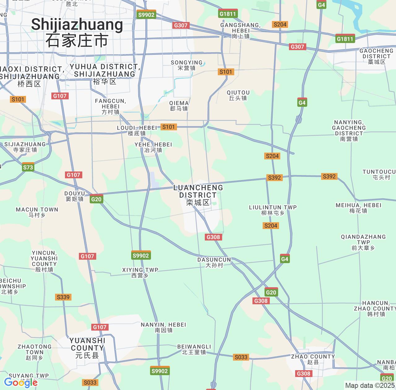 Map image for Intellectual Property Lawyers in Luancheng and Hebei IP firms at coordinates  ; .