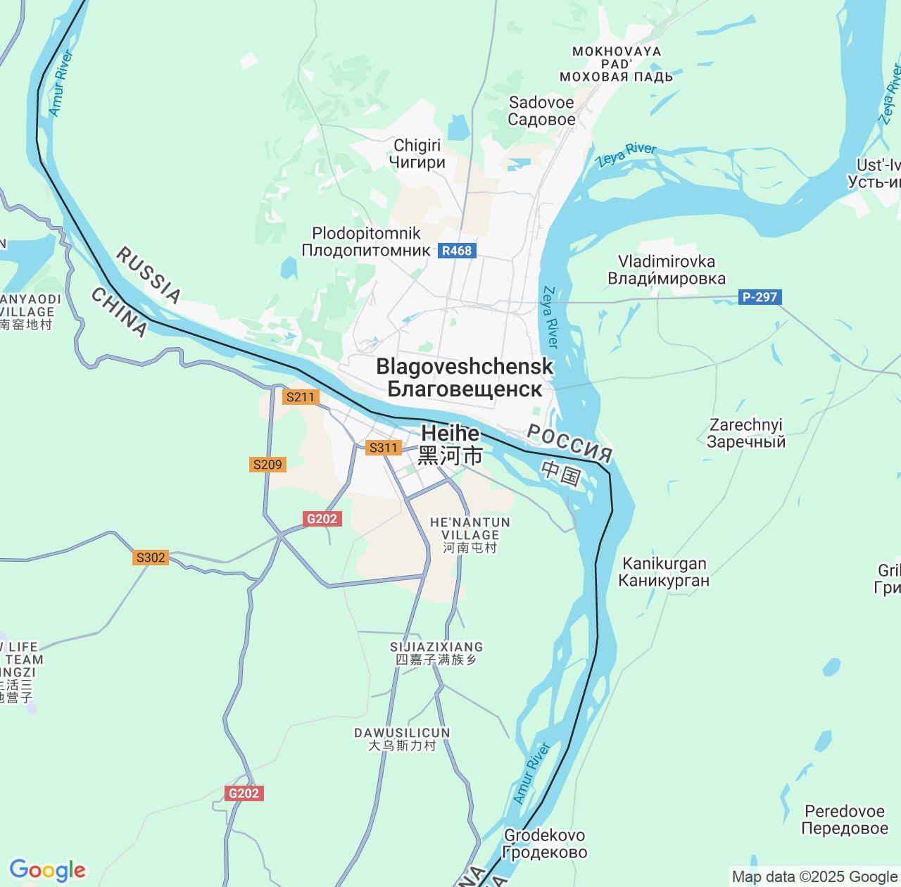 Map image for Intellectual Property Lawyers in Heihe and Heilongjiang IP firms at coordinates  ; .