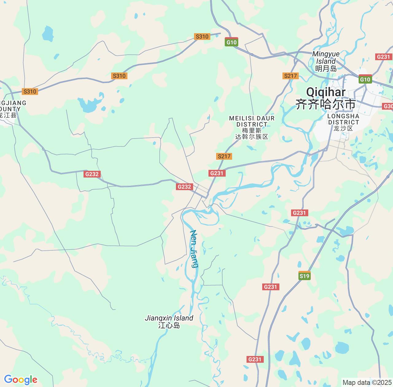 Map image for Intellectual Property Lawyers in Hulan Ergi and Heilongjiang IP firms at coordinates  ; .