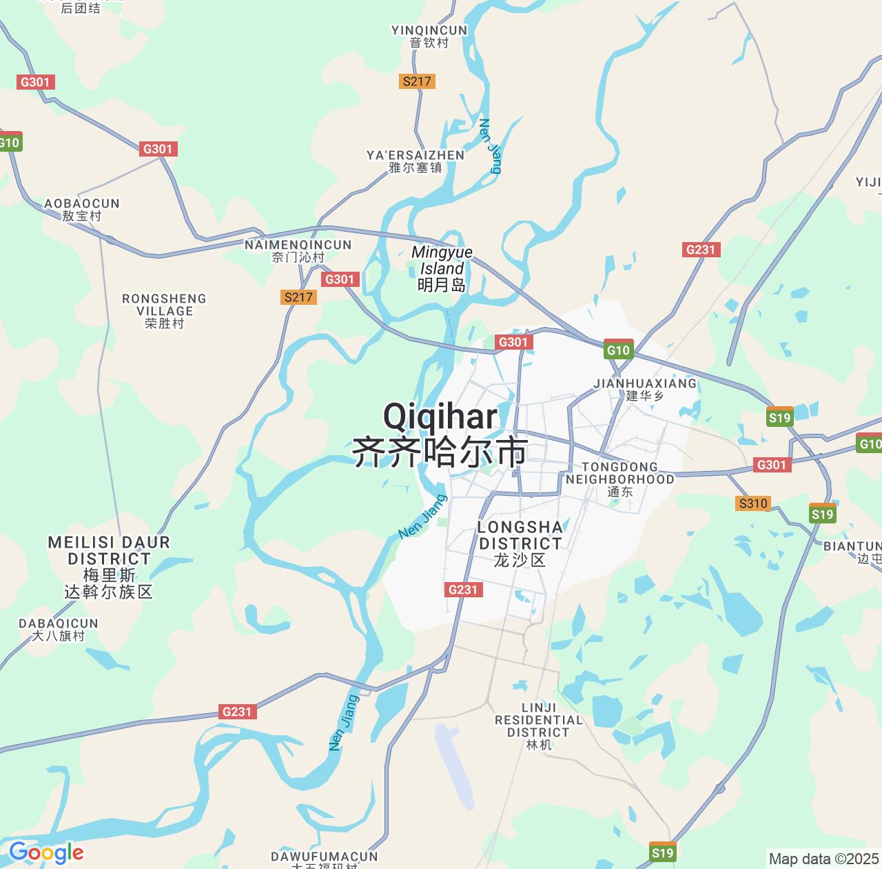 Map image for Intellectual Property Lawyers in Qiqihar and Heilongjiang IP firms at coordinates  ; .