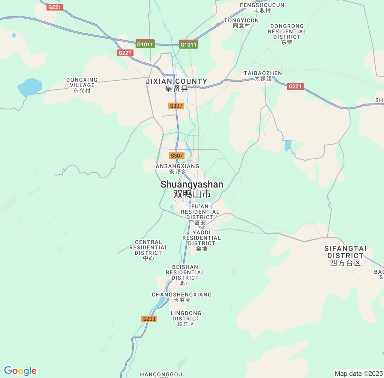 Map image for Intellectual Property Lawyers in Shuangyashan and Heilongjiang IP firms at coordinates  ; .