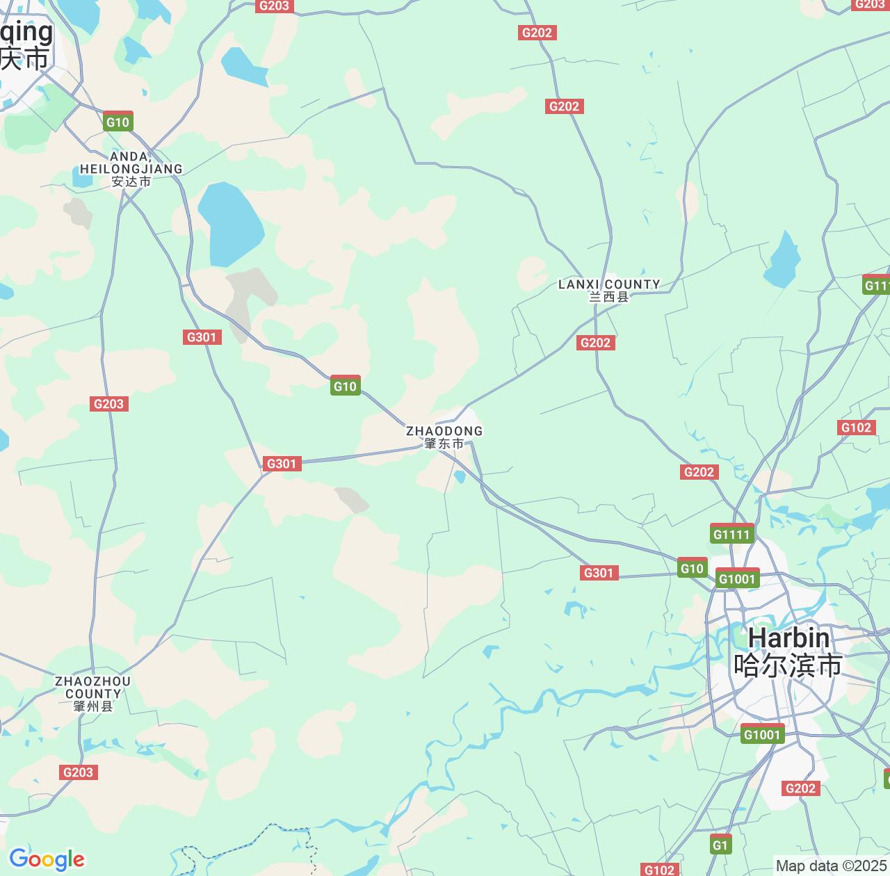 Map image for Intellectual Property Lawyers in Zhaodong and Heilongjiang IP firms at coordinates  ; .