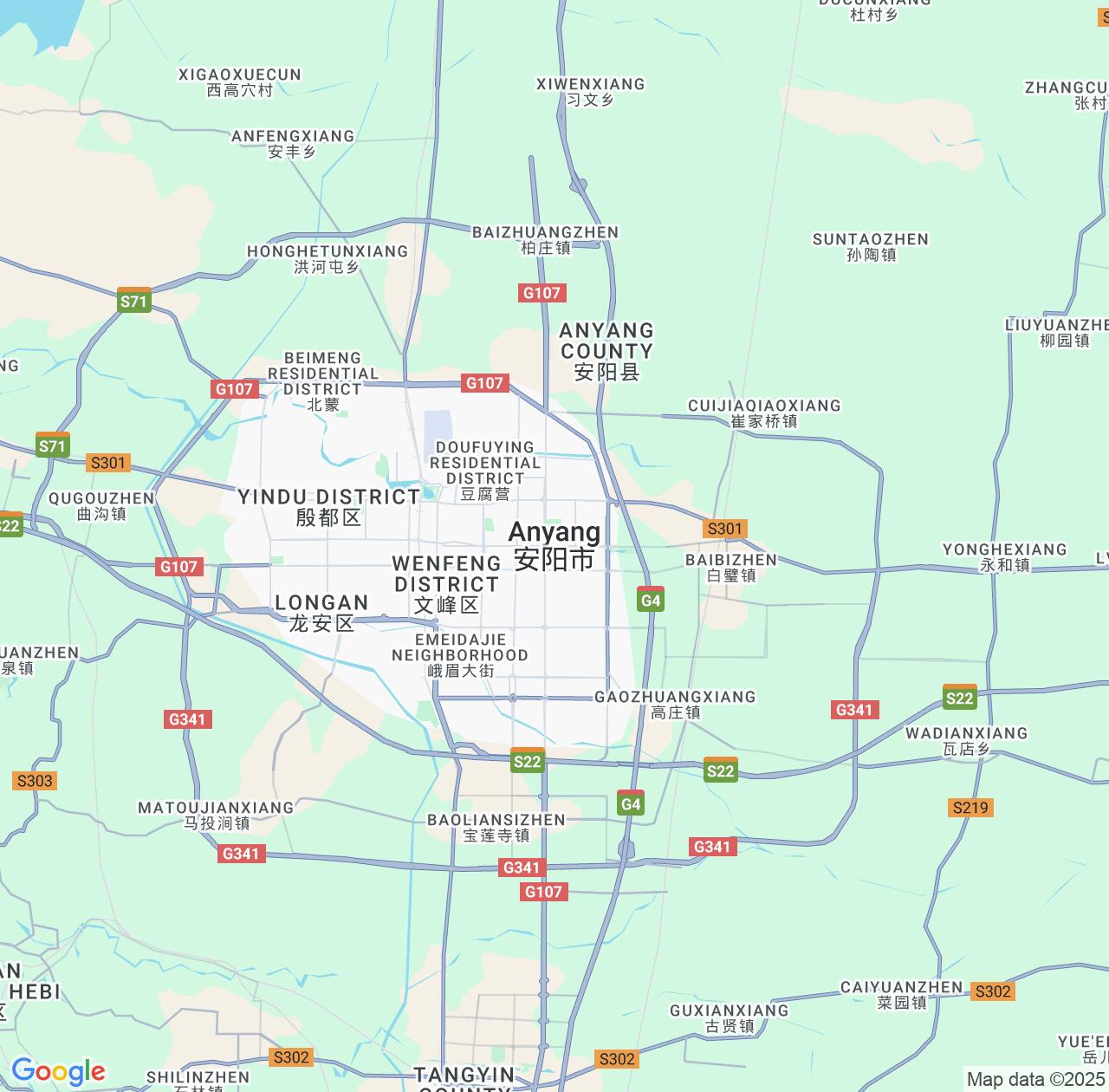 Map image for Intellectual Property Lawyers in Anyang and Henan IP firms at coordinates  ; .