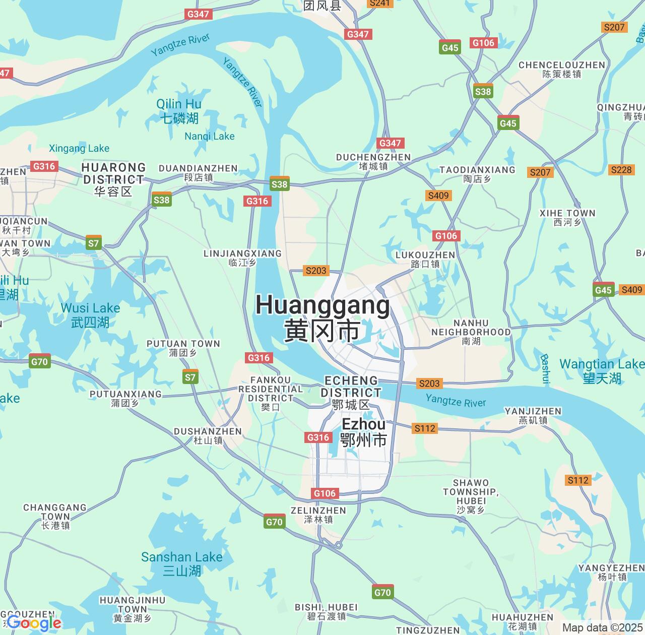 Map image for Intellectual Property Lawyers in Huanggang and Hubei IP firms at coordinates  ; .