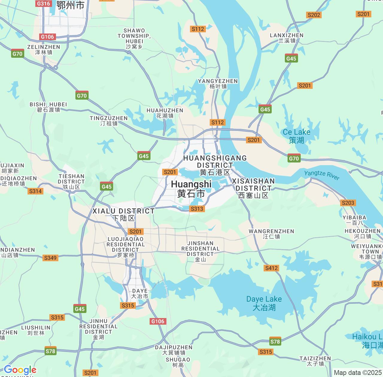 Map image for Intellectual Property Lawyers in Huangshi and Hubei IP firms at coordinates  ; .