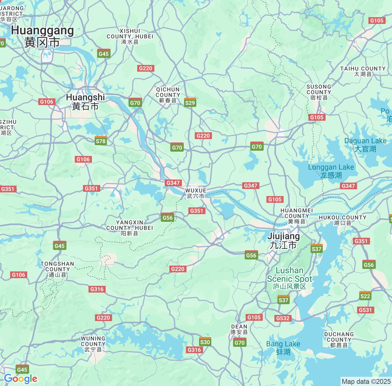 Map image for Intellectual Property Lawyers in Wuxue and Hubei IP firms at coordinates  ; .