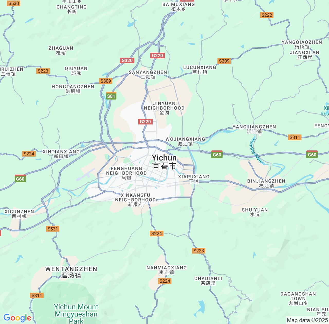 Map image for Intellectual Property Lawyers in Yichun and Jiangxi IP firms at coordinates  ; .