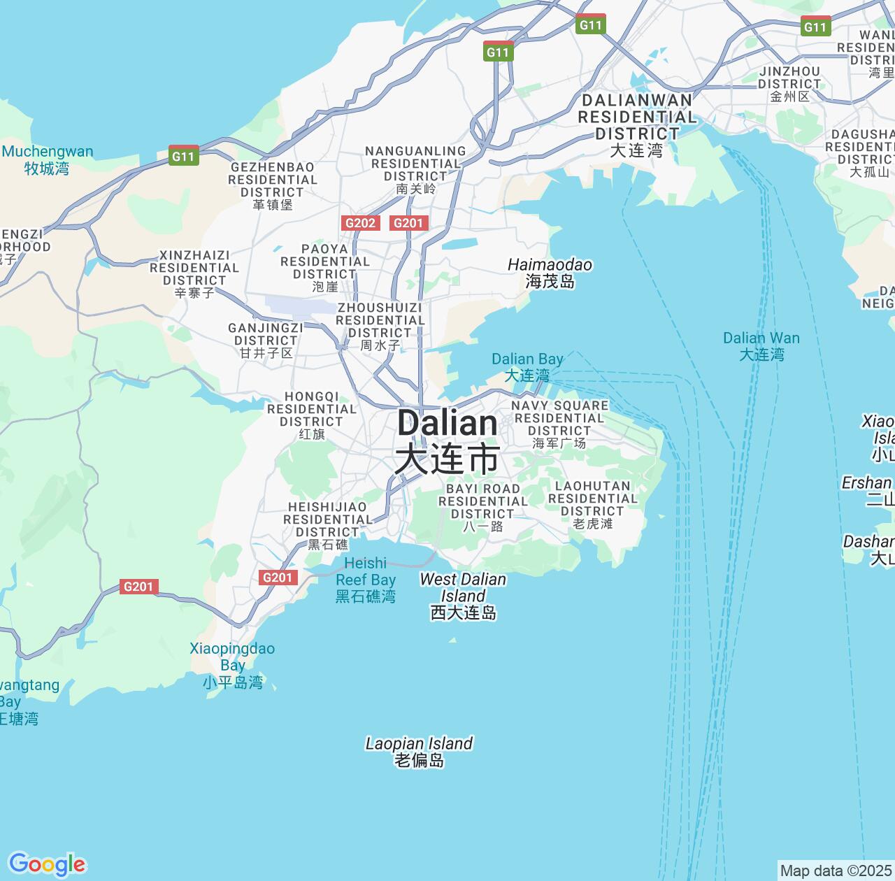 Map image for Intellectual Property Lawyers in Dalian and Liaoning IP firms at coordinates  ; .
