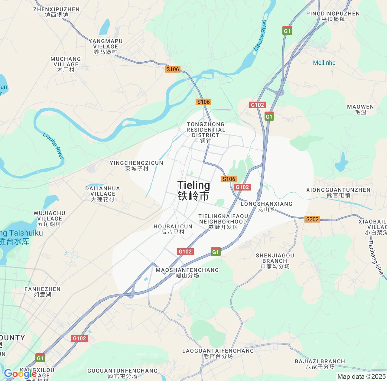 Map image for Intellectual Property Lawyers in Tieling and Liaoning IP firms at coordinates  ; .